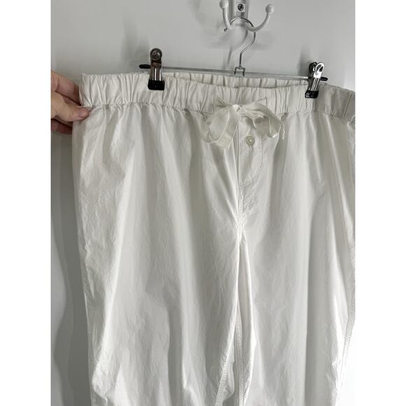 Quince women’s Pajama straight leg pant Size Large Cotton Drawstring Sleepwear - Picture 2 of 8